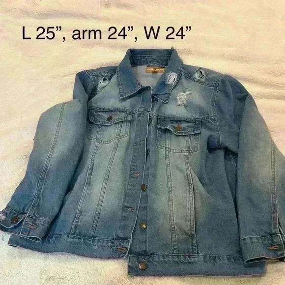 Red star jean jacket women size xl - Picture 1 of 5